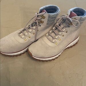 Cole Haan ZERØGRAND Hiker Boots in Gray and Gum Waterproof